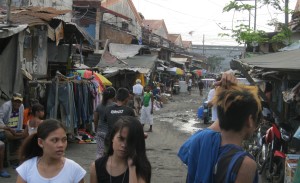 A view of the Temporary Housing area in Tondo, Manila