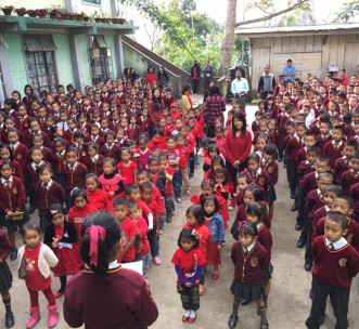 Students at sponsored Nagaland School