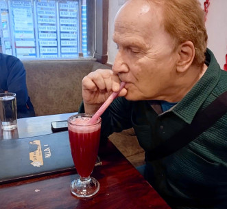 Pomegranate smoothie! Yum!
